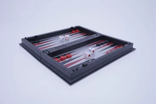 3 az 1-ben mágneses sakk, dáma, backgammon szett