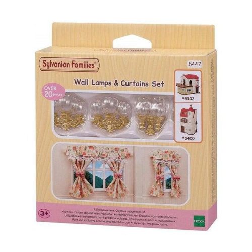 Sylvanian függöny és fali lámpa szett