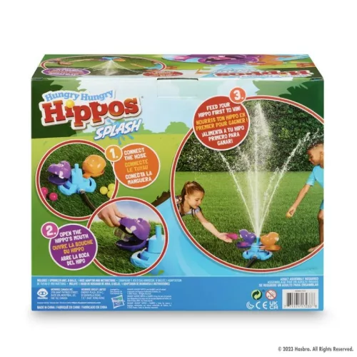 Hasbro - Éhes vízilovak vízspriccelő játék
