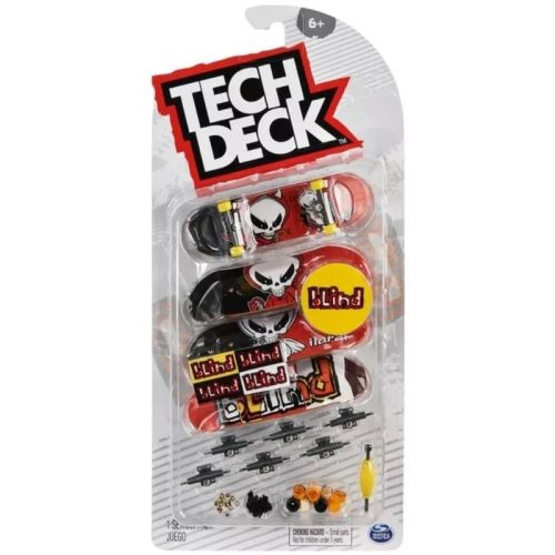 Tech Deck - 4-es csomag Blind piros