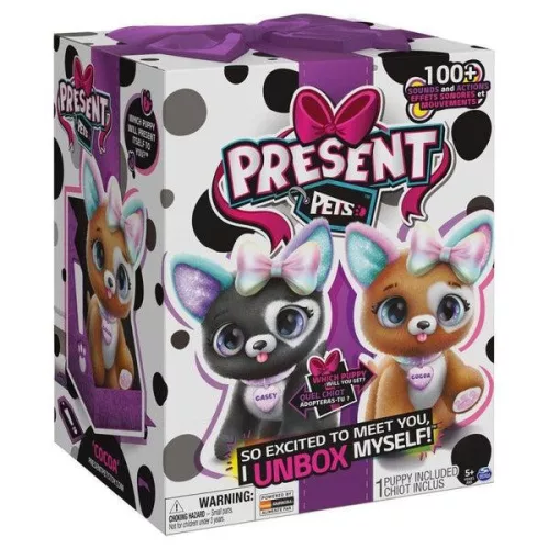 Present Pets - Meglepetés interaktív kutyus, lila