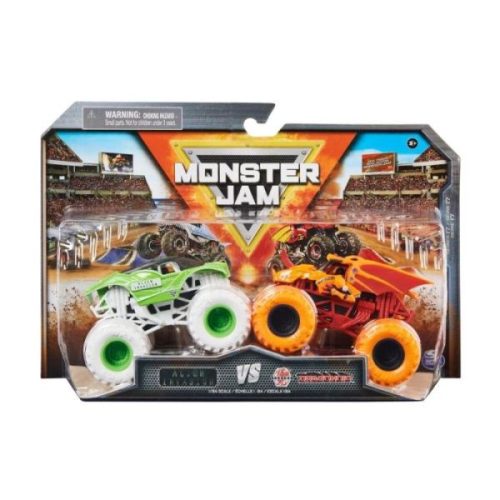 Monster Jam 1:64 kisautók 2-es csomag - Alien Invasion vs. Dragonoid