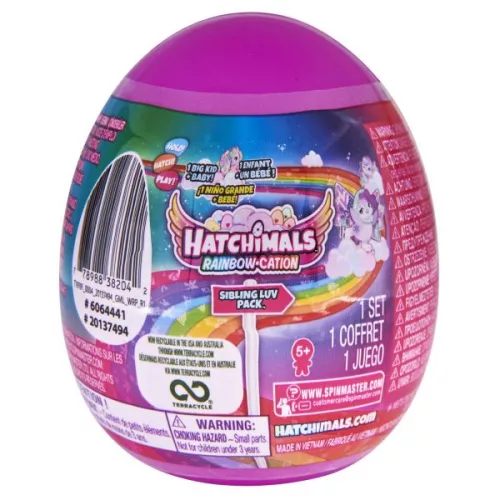 Hatchimals Gyűjthető Tojás - Szivárvány család - meglepetés szett