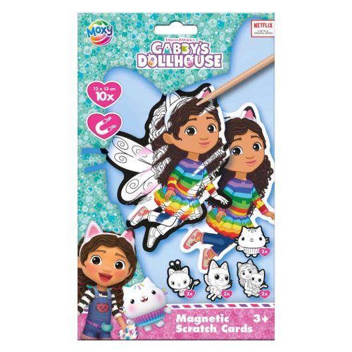 Gabi babaháza képkarcoló készlet mágnessel 10 db-os