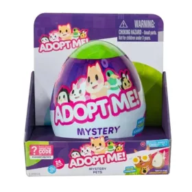   Adopt Me! meglepetés tojás műanyag kisállat játékkal és virtuális kóddal, 5 cm-es