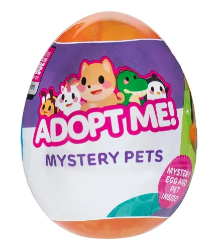 Adopt Me! meglepetés tojás műanyag kisállat játékkal és virtuális kóddal, 5 cm-es