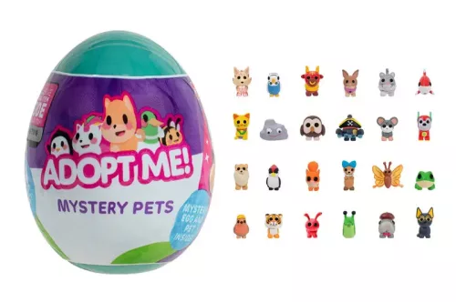 Adopt Me! meglepetés tojás műanyag kisállat játékkal és virtuális kóddal, 5 cm-es