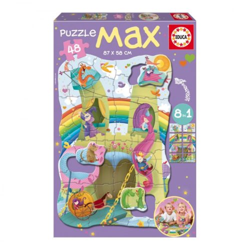 Educa: A hercegnő vára 8 az 1-ben puzzle 48 db-os