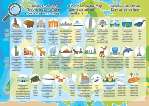 Educa: Európa térkép puzzle 150 db-os