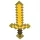 Minecraft arany kard 50 cm-es