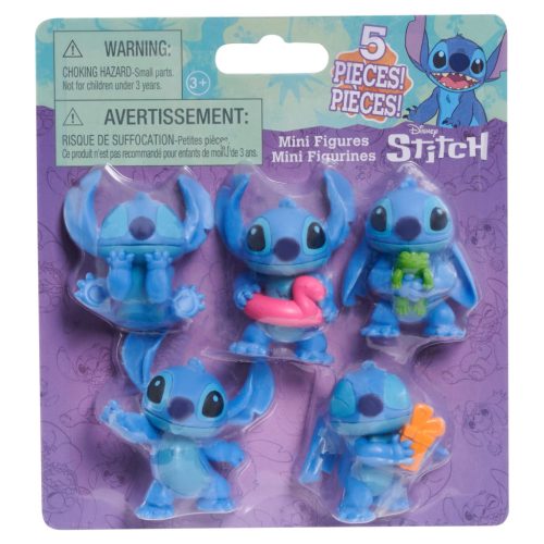 Disney Lilo és Stitch: 5 db-os játékfigura szett - Stitch