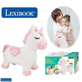 Plüss unikornis ugrálófigura kézi pumpával