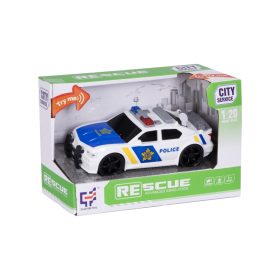   City Service - Rendőrautó fény és hangeffekttel 1:20 - kék