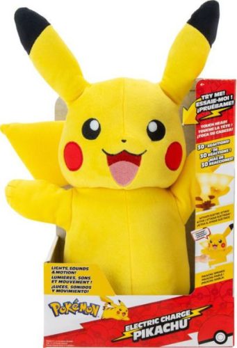 Pokémon: Interaktív plüss játék 25 cm - Pikachu
