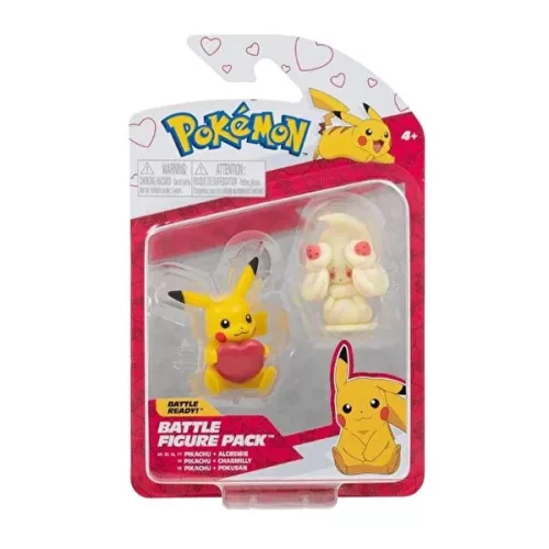 Pokémon játékfigura csomag 2 db-os - Alcremie és Valentin napi Pikachu