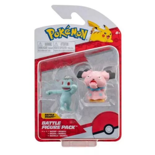 Pokémon figura szett - Machop & Snubbull 5 cm