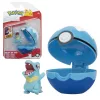 Pokémon Clip 'N' GO játékfigura - Totodile pokélabdával