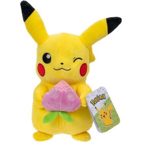 Pokémon plüssfigura 20 cm -es - Pikachu pecha bogyóval 