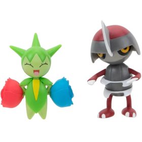  Pokémon játékfigura csomag 2 db-os - Pawniard és Roselia 5 cm-es