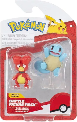 Pokémon játékfigura csomag 2 db-os - Magby és Squirtle