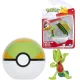 Pokémon: Clip 'N' GO játékfigura szett - Treecko Nest labdával