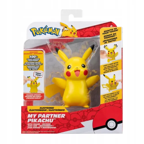 Pokémon: A társam deluxe játékfigura 15 cm - Pikachu