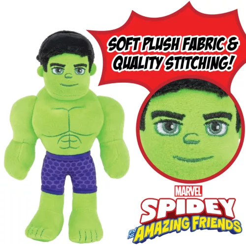 Marvel: Spidey és csodálatos barátai plüssfigura 20 cm-es - Hulk