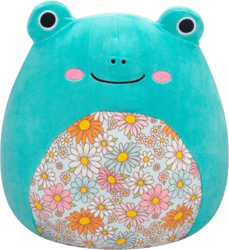 Squishmallows plüssfigura 20 cm-es – Robert, a vízibéka virágos hassal