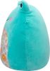Squishmallows plüssfigura 20 cm-es – Robert, a vízibéka virágos hassal