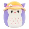 Squishmallows plüssfigura 19 cm-es - Holly, a lila bagoly napkalapban