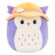Squishmallows plüssfigura 19 cm-es - Holly, a lila bagoly napkalapban