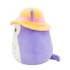 Squishmallows plüssfigura 19 cm-es - Holly, a lila bagoly napkalapban