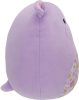 Squishmallows plüssfigura 20 cm-es - Hanna, a lila viziló virágos hassal