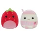Squishmallows: Kifordítható plüss 2 az 1-ben 13 cm-es - eper és epres turmix