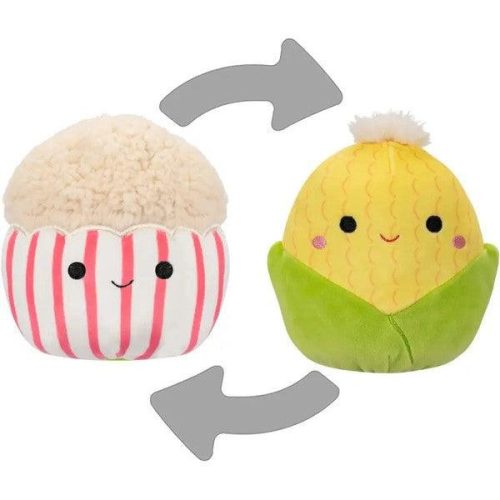 Squishmallows: Kifordítható 2 az 1-ben - Conrad a kukorica és Arnel a popcorn 13 cm-es