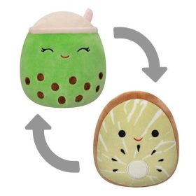   Kifordítható 2 az 1-ben Squishmallows - Kachina a kiwi és Sevda a zöld boba tea 13 cm-es