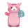 Squishmallows HugMees: Geraldine - Rózsaszín Skót Csíkos Cica 25 cm-es