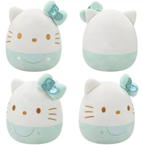 Squishmallows: Hello Kitty 50. évfordulós plüss 20 cm-es – Türkiz Hello Kitty