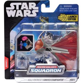   Star Wars: Micro Galaxy Squadron jármű figurával 8 cm-es - Asajj Ventress Ginivex vadászgéppel