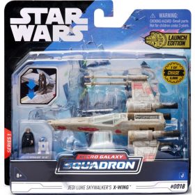   Star Wars: Micro Galaxy Squadron jármű figurával 13 cm-es - Jedi Luke Skywalker és R2-D2 X-Wing vadászgéppel