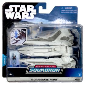   Star Wars: Micro Galaxy Squadron jármű figurával 13 cm-es - Bo Katan Manadalorian Starfighterrel 