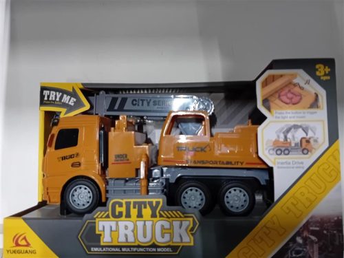 City Turck – Emelőkaros teherautó fény és hanghatásokkal 1:16