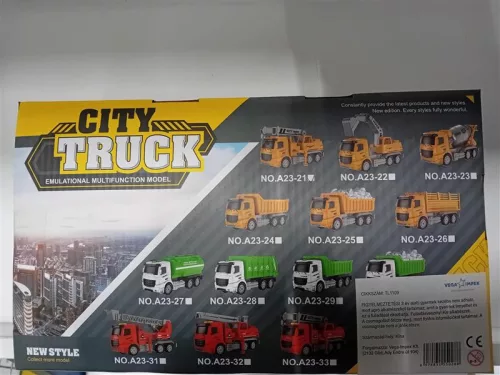 City Turck – Emelőkaros teherautó fény és hanghatásokkal 1:16