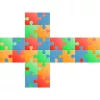 V-Cube versenykocka: Puzzle mintájú 2x2 egyenes forma