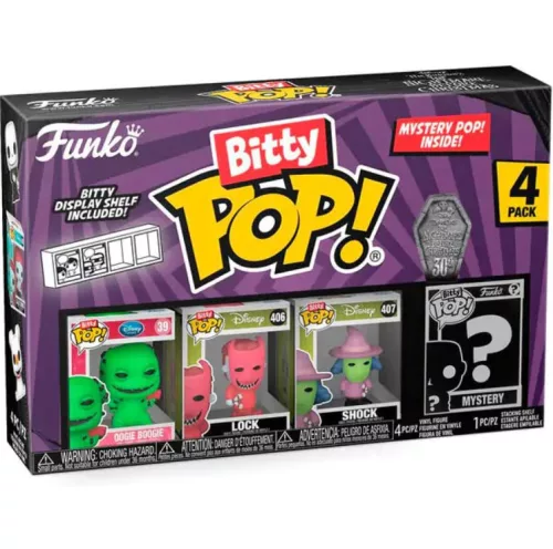 Funko Bitty POP! The Nightmare Before Christmas - Oogie Boogie, 4 db-os figura szett