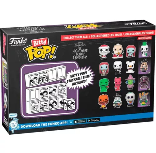 Funko Bitty POP! The Nightmare Before Christmas - Pumpkin Jack, 4 db-os figura szett