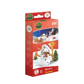 3D papírszobrászat - Hóember