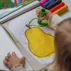 Happy színezők bölcsiseknek - Zöldségek és gyümölcsök