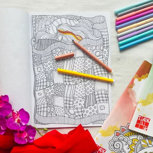Keep calm & draw kreatív mandala színezők - Trees and ornaments