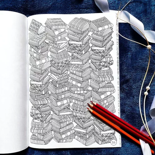 Keep calm & draw kreatív mandala színezők - Trees and ornaments